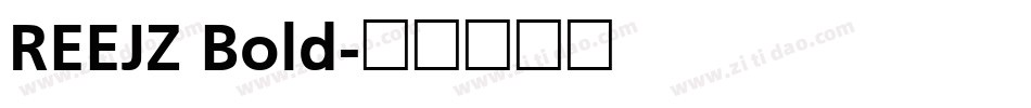 REEJZ Bold字体转换